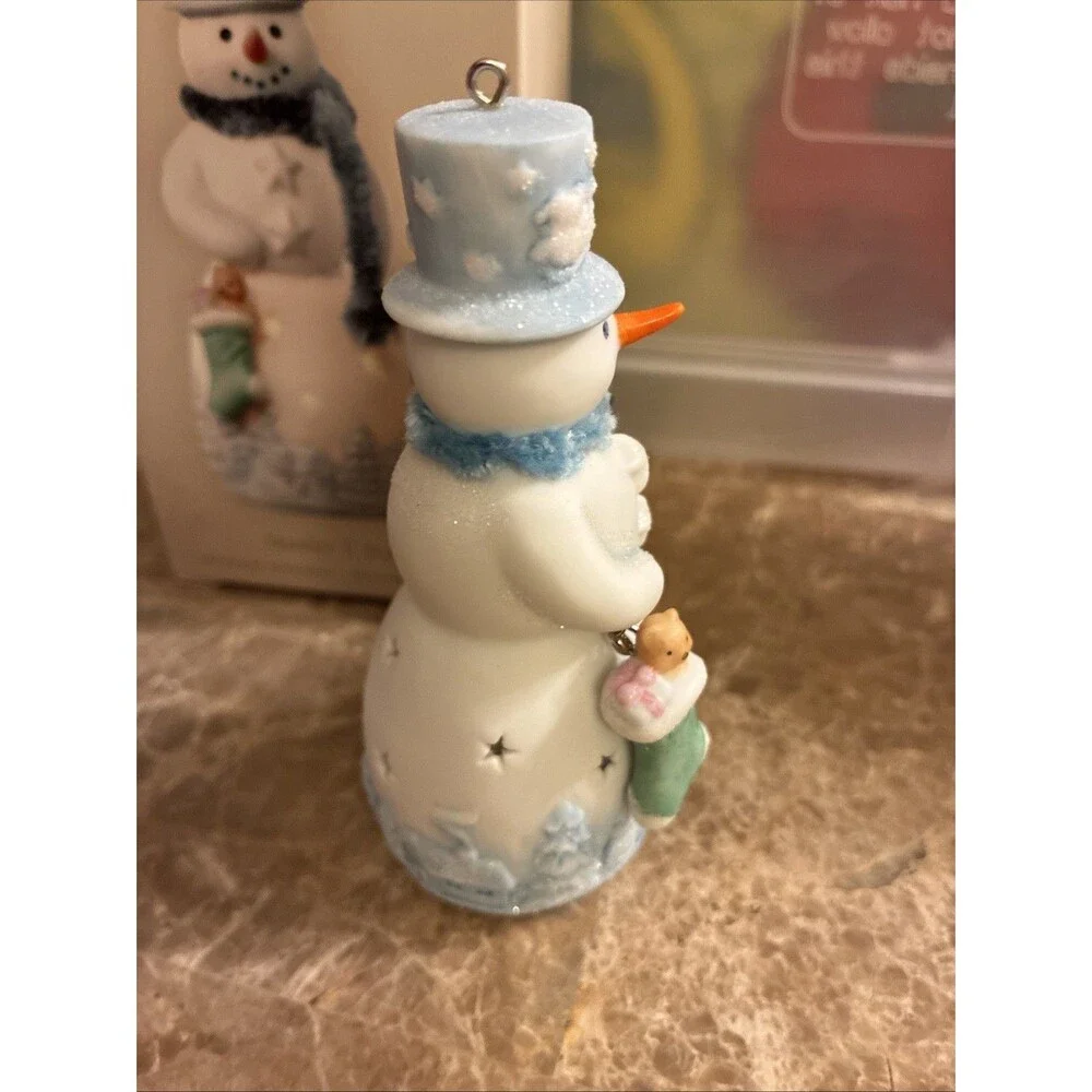 Hallmark Keepsake 2008 Porcelain Christmas Snowman Ornament Stanley T. Starr